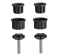 CAKEEYUM Support de Base de Parapluie, pièces Rechange avec vis, Bouton à Main, Accessoires Base Parasol Patio, 2 Ensembles Jardinage