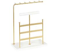 CAKEEYUM Support de Bijoux 5 Couches Organisateur de Porte-Boucle en métal avec Trous d'arbre à Oreilles.