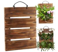 CAKEEYUM Support de fougère, Support de Plante Mural rectangulaire 13x9, kit jardinière à Montage Mural pour fougères, orchidées, Plantes aériennes, fougère, Plante, jardinière, kit Montage