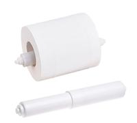 CAKEEYUM Support de Papier Toilette, Rouleaux en Plastique à Ressort, Support de Rouleau Papier Toilette, axe Remplacement, 2 pièces, Rouleau, toilett