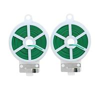 CAKEEYUM Support de Plante à Fil torsadé pour Plantes Souples, Attache torsadée de Jardin avec Coupe pour Plantes grimpantes, 2 pièces, 100m, Jardinage