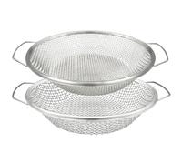 CAKEEYUM Tamis de Sol pour Le Jardinage, 2 pièces, 12 Pouces, avec poignée, 0.3cm, 6mm, pour Gravier, sciure de Bois, lombricompost