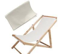 CAKEEYUM Tissu de Rechange pour Chaise Longue, Toile Oxford 45 x 17 Pouces - Housse de Rechange Pliable et Portable pour chaises Longues Jardin