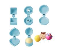 CakePop Forms Forms | Poule De Cuisson Ronde Pour Les Gâteaux Sur La Tige - Aide À La Forme Non Stick Pour La Production De Dessert De Boules De Riz, Biscuits, Mochi, Chocolat Et Plastine Douce | Pan