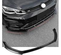 CAKERS Lvre de Pare-Chocs de Spoiler Avant pour Golf 7 7.5 Mk7 GTI GTD 7R 2014-2019, Garniture du kit de Corps de Lame de separateur inferieur en ABS Blanc Brut Autocollante ou visser