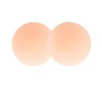 Cakes Grippy Seamless Covers,Extreme Push Up Sticky Bra,Breast Lift Tape,Reusable Pasty Silicone Adhesive Breathable Nipple Cover (Champagne Skin,3.1in)