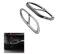 Cakievro Embout d'échappement noir argenté pour tuyau d'échappement classe A W176 Classe B W246 Mer-ce-des Benz W212 W213 W205 X253 C180 C200 (argent)