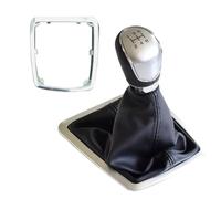 Cakievro Pommeau de levier de vitesse 5 6 vitesses manuel pour Ford Focus 2009-2011(argenté 5S)