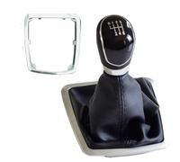 Cakievro Pommeau de levier de vitesse 5 6 vitesses manuel pour Ford Focus 2009-2011(noir 6S)