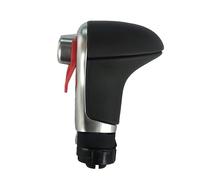 Cakievro Pommeau de levier de vitesse automatique en cuir noir pour Audi A6 C6 A3 8P A4 B8 A5 Q5 (pommeau de vitesse)