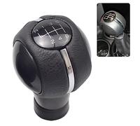 Cakievro Pommeau de levier de vitesse manuel en cuir noir + ABC 6 vitesses pour Mini Cooper F54 F55 F56 F57 F60 (6 vitesses-1)