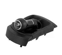 Cakievro Pommeau de levier de vitesse noir 5/6 vitesses 12 mm compatible avec Seat Ibiza 2002 2003 2004 2005 2006 2007 2008 2009 2010 - Noir (5 vitesses)