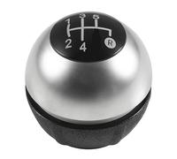 Cakievro Soufflet de levier de vitesse chromé pour Fia-t 500 500C 2007 2008 2009 2010 2011 2012 2013 2014 2015 2016 2017 2018 (5 vitesses argenté)