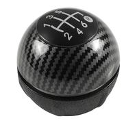 Cakievro Soufflet de levier de vitesse chromé pour Fia-t 500 500C 2007 2008 2009 2010 2011 2012 2013 2014 2015 2016 2017 2018 (6 vitesses en fibre de carbone)