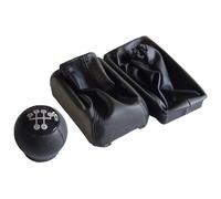 Cakievro Soufflet de levier de vitesse et poignées de frein à main pour Opel Corsa C Tigra B Combo C Auto Antidérapant Manchette de frein à main et pommeau de levier de vitesse (3 pièces)