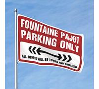 CakJuice Drapeaux drôles de dortoir Fountaine Pajot Parking Only Flag Outdoor Hanging Decor Hippie Decor (Taille : 120 x 180 cm)