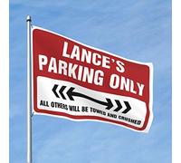 CakJuice Drapeaux pour adolescents Lance'S Parking Only Flag Décorations de porche Drapeau extérieur pour camping-car (taille : 30 x 45 cm)
