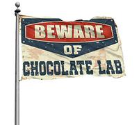 CakJuice Drapeaux pour chambre à coucher Méfiez-vous du drapeau de laboratoire de chocolat, bannières amusantes pour dortoir universitaire (taille : 120 x 180 cm)