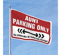 CakJuice Stuff for Boys Room Aunt Parking Only Flag Door Decor Room Door Decor (Taille : 60 x 90 cm)