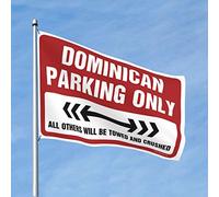 CakJuice Stuff for Boys Room Dominican Parking Only Flag Door Decor Room Door Decor (Taille : 60 x 90 cm)