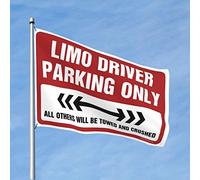 CakJuice Stuff for Boys Room Limo Driver Parking Only Flag Door Decor Room Door Decor (Taille : 60 x 90 cm)