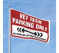 CakJuice Stuff for Boys Room Vet Tech Parking Only Flag Door Decor Room Door Decor (Taille : 60 x 90 cm)