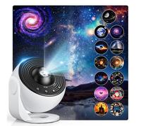 CAKLIK Projecteur Ciel Etoile, 13 en 1 Planetarium Projecteur, 4K HD Projecteurs Galaxie avec RéGlable Angle et Focale Fonction Timing, Rotatif 360° Projecteurs Etoiles Plafond pour Décoration Chambre