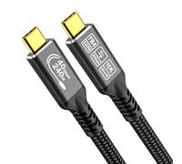 CAKOBLE 16K Câble Thunderbolt 4 USB-C 2m - Charge Rapide PD3.1 240W (5A),Transfert 40 Gbit/s,Vidéo 16K@30Hz/8K@60Hz/4K@144Hz - Cable USB4 pour iPhone 15/16,Galaxy S24/S25- Résistant à l'usure & Stable