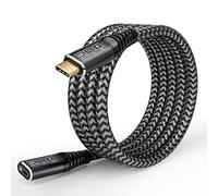 CAKOBLE Câble d'Extension 3.2Gen2 2M, 20Gbps 100W/5A Rallonge USB C Mâle et Femelle Compatible 3.2/3.1/3.0, 4K@60Hz, Pour Hub/Dell XPS/Chargeur