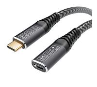 CAKOBLE Câble d'Extension USB 3.2 Gen2 0,5M, 20Gbps 100W/5A Rallonge Mâle et Femelle Compatible USB C 3.2/3.1/3.0, 4K@60Hz Pour Hub/Dell XPS/Chargeur (Lot de 6)