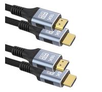 CAKOBLE Câble HDMI 2.2 1m,[1M/Lot de 2] 16K 12K 10K| 96Gbps Ultra High Speed HDMI Cable |8K 4K@480Hz | eARC HDR10+ Dolby Vision| cable hdmi hdcp 2.2 | Pour câble hdmi 2.1 PS5, Xbox, Soundbar, PC, Mac