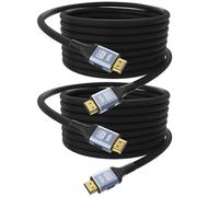 CAKOBLE Câble hdmi 2.2 ultra96 3m,[3M/Lot de 2] 96Gbps Ultra-High-Speed, 16K@60Hz,12K,8K@240Hz,4K@480Hz, pour câble hdmi 2.1 eARC, HDR10+, Dolby, HDCP 2.2, pour PS5, Xbox, Soundbar, Fire TV, HDTV