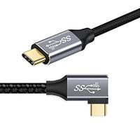CAKOBLE Câble USB C, 10 Gbps Câble Type C vers Type C 100 W 20 V / 5 A Vidéo 4K @ 60 Hz Câble USB C charge rapide 90 degrés Compatible avec Thunderbolt 3/2 pour MacBook, Xiaomi, iPad, Galaxy S21 S22,1