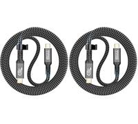 CAKOBLE Câble USB C 2m,240W Câble USB C 3.2 Gen2 20 Gbps Cable USB C Charge Rapide,4K@60Hz Compatible Thunderbolt 4/3 Pour i-Phone 15Pro/Max,Laptop, Monitor, Hub USB C (Lot de 2)