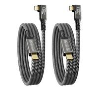 CAKOBLE cable usb c 2m, [2M/Lot de 2] USB 3.2 20gbps 240W Câble USB C Charge Rapide,Transmission Video 4K@144Hz Câble USB C vers USB C Pour iPhone16,MacBook,smartphone, Moniteurs,Laptop
