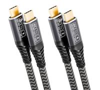 CAKOBLE Cable USB C 3m, [3M/Lot de 2]USB 3.2 Gen 2 20gbps 100W USBC Charge Rapide,Transmission Video 5K/4K@60Hz Câble USB C vers USBC Pour Téléphones,Laptop,iPad,Hub,Dock,M3,SSD,eGPU, Display,Monitor