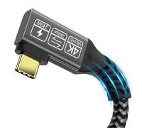 CAKOBLE cable usb c vers usb c 1m,usb c 90 degré 20 Gbps transmission data Câble USB 3.2,240W 48V/5A câble usb c charge rapide, Transmission vidéo 4K@144Hz Pour smartphone,SSD,Moniteurs,Laptop