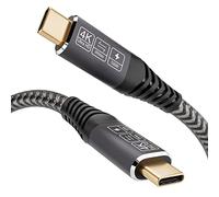 CAKOBLE Cable USB C vers USB C 20 Gbps, Câble USB 3.2 Gen2, 100W 20V/5A usbc charge rapide, Transmission vidéo 4K @ 60Hz pour ordinateurs portables, moniteurs, dispositifs USBC 0.5M
