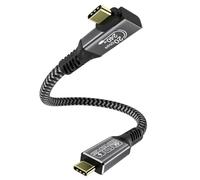 CAKOBLE Cable USB C vers USB C 50 cm,usb c 90 degré 20 Gbps transmission data Câble USB 3.2,240W 48V/5A câble usb c charge rapide, Transmission vidéo 4K@144Hz Pour smartphone,SSD,Moniteurs,Laptop