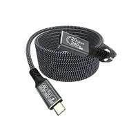 CAKOBLE Rallonge USB C 5 m, extension USB C 3,2 240 W 48 V/5 A 20 Gbps câble USB C mâle femelle Vidéo 4K@60Hz compatible avec iPhone 16/15 Pro Max, MacBook Pro/Air, Galaxy S24/S23