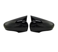 CAKYSE Compatible avec Clio MK4 2012 - 2019, Couvercle De Rétroviseur en Plastique ABS, Housse De Rétroviseur, Noir Brillant, Accessoires De Voiture Rétroviseurs Auto Coques(Bright Black)