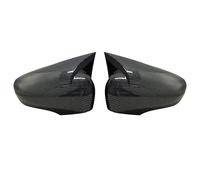 CAKYSE Compatible avec Clio MK4 2012 - 2019, Couvercle De Rétroviseur en Plastique ABS, Housse De Rétroviseur, Noir Brillant, Accessoires De Voiture Rétroviseurs Auto Coques(Carbon Fiber)