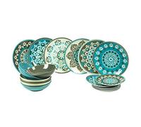 Cala Jondal Service de table 18 pièces en porcelaine