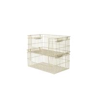 Cala Panier Empilable Ouvert H13 cm Lot de 2 Cashmere
