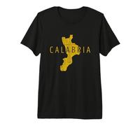 Calabre Carte Word Art - Calabre Italie Souvenir T-Shirt Haut de Gamme