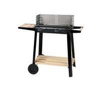 CALABRIA Barbecue a charbon - Acier chromé - 84.5x42x78.5 cm