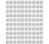 Calabria Lot de 100 sacs cadeaux en vrac avec poignées brillantes sur le thème des lunettes tandis que bleu petit/moyen sacs de fête fournitures de fête