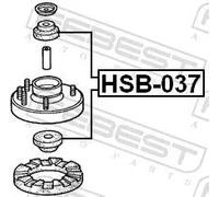 Calage d'amortisseur HSB-037 FEBEST pour HONDA MAZDA ACURA