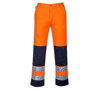Portwest Calais Hi-Vis Trousers, colorOrNa talla Small