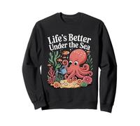 Calamar de Jardinage Amusant Octopus Garden Lover Kraken Sea Octo Sweatshirt